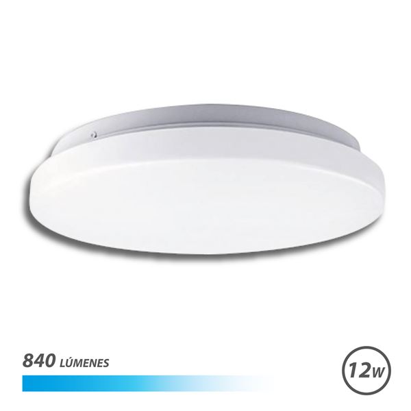 APLIQUE LED TECHO REDONDO 12W LUZ FRIA ELBAT