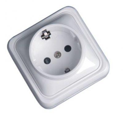 BASE ENCHUFE SCHUKO SOBRE PARED GM10275