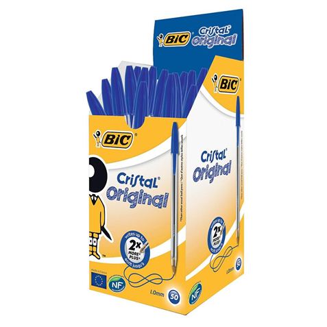 BOLIGRAFO TINTA ACEITE PUNTA 1 0 MM AZUL BIC CRIST