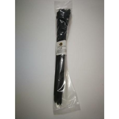 BRIDA NYLON NEGRA 7 2X500 GM  25UND  TENSION 55KG