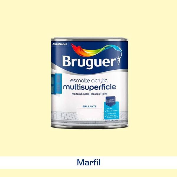 BRUGUER 804 ACRYLI ESMALTE BRILLANTE 0 75L MARFIL