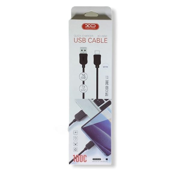 CABLE NB41 TIPO C A USB 1 METRO NEGRO XO