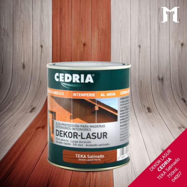 CEDRIA DEKOR LASUR A  750ML COLOR TEKA