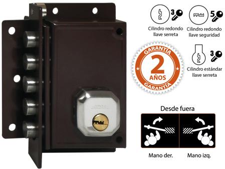 CERRADURA DORCAS C92 IZQUIERDA CILINDRO REDONDO SI