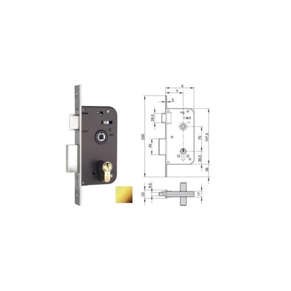 CERRADURA YALE 700-70 HN