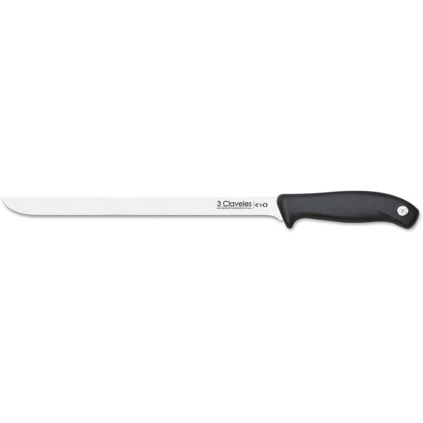 CUCHILLO JAMONERO EVO INOX 25CM 3 CLAVELES