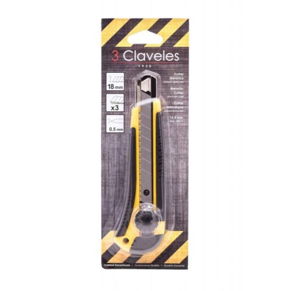 CUTTER PROF/ FRENO 18MM X 3 CUCHILLAS 3 CLAVELES