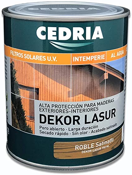 DEKOR LASUR ROBLE  SATINADO 250ML CEDRIA