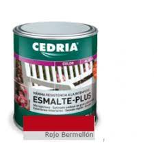 ESMALTE PLUS ROJO BERMELLON  SATIN 250ML CEDRIA