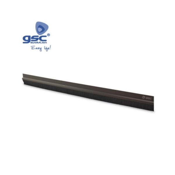 GSC BURLETE ADHESIVO PVC C/FLECO MARRON 45mmX1mt