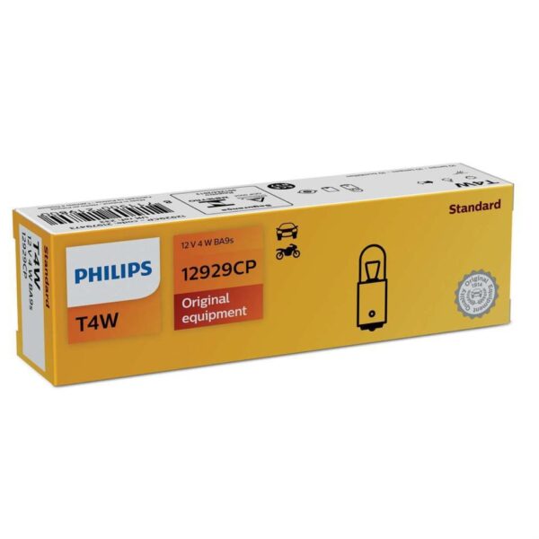 LAMPARA 12V 4W T4W PHILIPS 12929CP