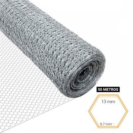 MALLA GALLINERO HEXAGONAL 13X0 7MMX1 50M DONNA GAR