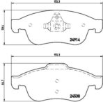 PASTILLAS FRENO DACIA-RENAULT P 68 050 BREMBO