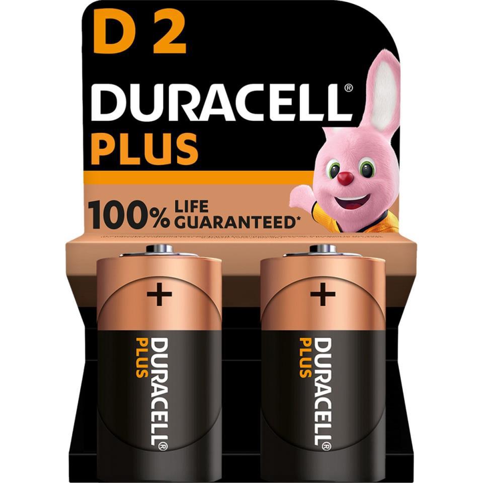 PILA DURACELL LR20 PLUS ALKALINA