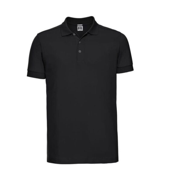 POLO NEGRO SERIGRAFIADO DELANTE - TRASERA XXL