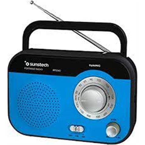 RADIO SOBREMESA AM/FM CON ALTAVOZ RPS560 AZUL SUNS