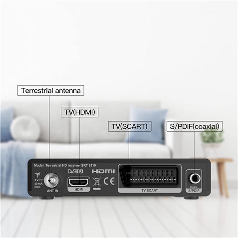 RECEPTOR TDT HD REPRODUCTOR - GRABADOR DVB-T2 STRO