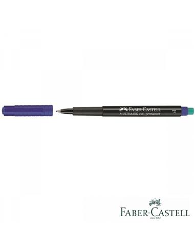 ROTULADOR PERMANENTE AZUL F 0 6MM - FABERCASTELL