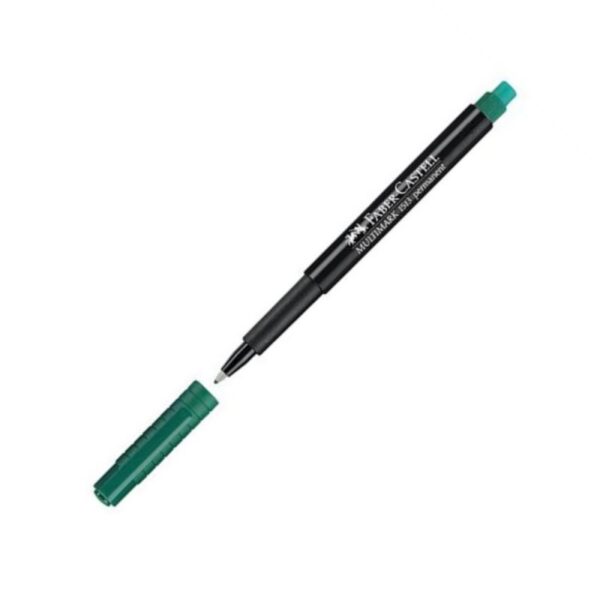 ROTULADOR PERMANENTE VERDE F 0 6MM - FABERCASTELL