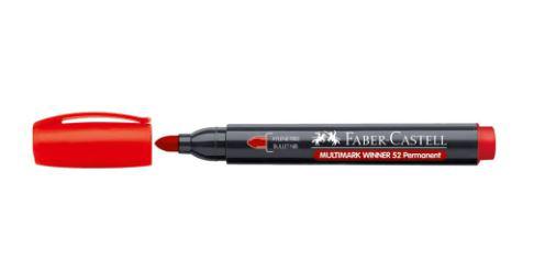 ROTULADOR ROJO PERMANENTE FABER CASTELL