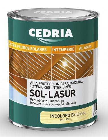 SOL-LASUR  INCOLORO BRILLO  250ML CEDRIA