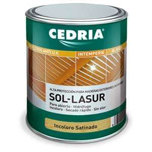 SOL-LASUR  INCOLORO SATINADO  250ML CEDRIA