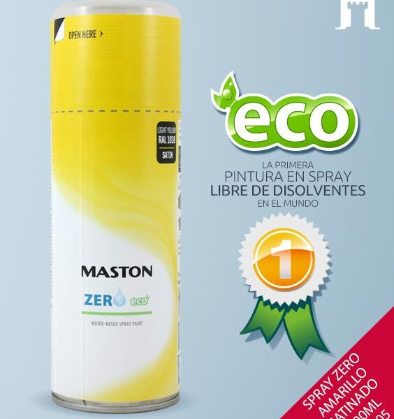 SPRAY AL AGUA ECOLOGICO AMARILO  SATINADO RAL1018