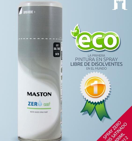 SPRAY AL AGUA ECOLOGICO GRIS  SATINADO RAL7042 MAS