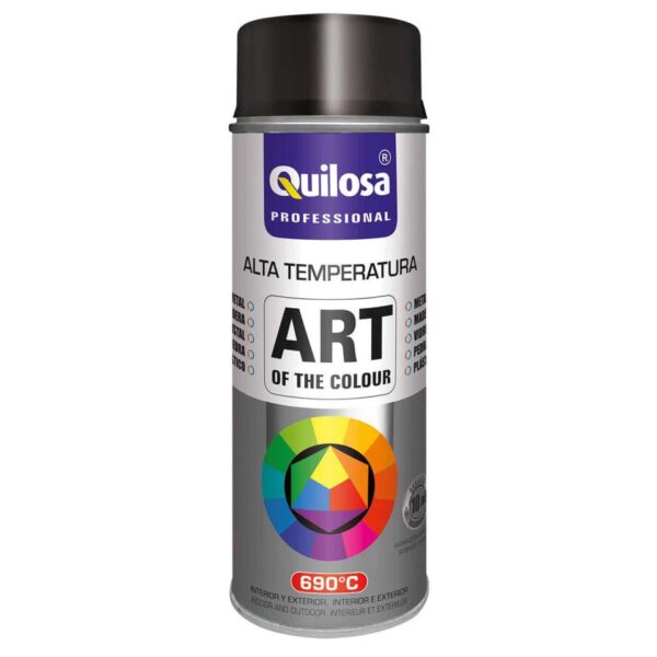 SPRAY ALTA TEMPERATURA NEGRO 400ml 690º QUILOSA