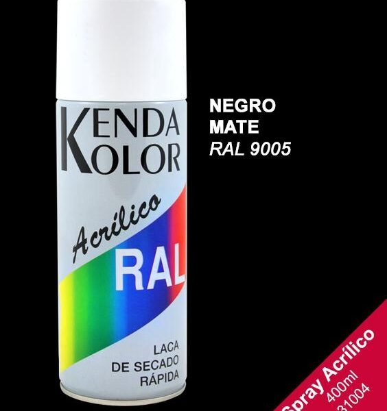 SPRAY NEGRO MATE 400ML