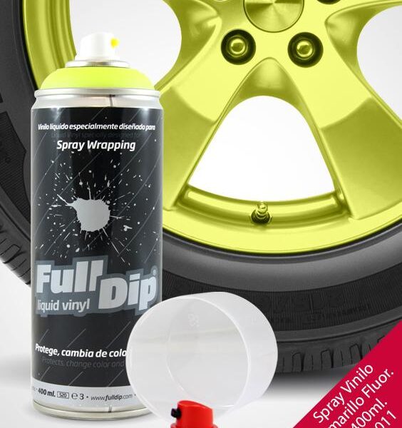 SPRAY VINILO FULLDIP FLUORESCENTE AMARILLO 400ML