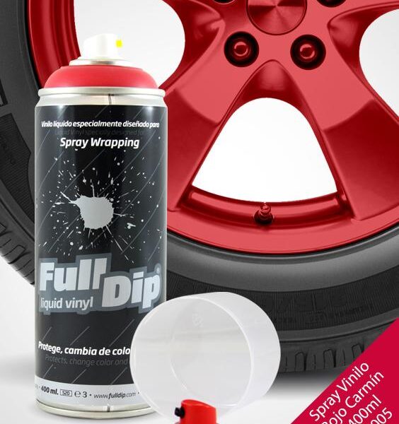 SPRAY VINILO FULLDIP ROJO CARMÍN 400ML FLD016