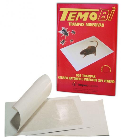 TEMOBI TRAMPA RATONES ADHESIVA BILSTER 2 UDS