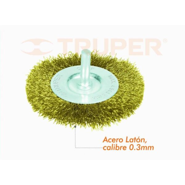 TRUPER CEPILLO ALAMBRE CIRCULAR TALADRO 5cmX9mm