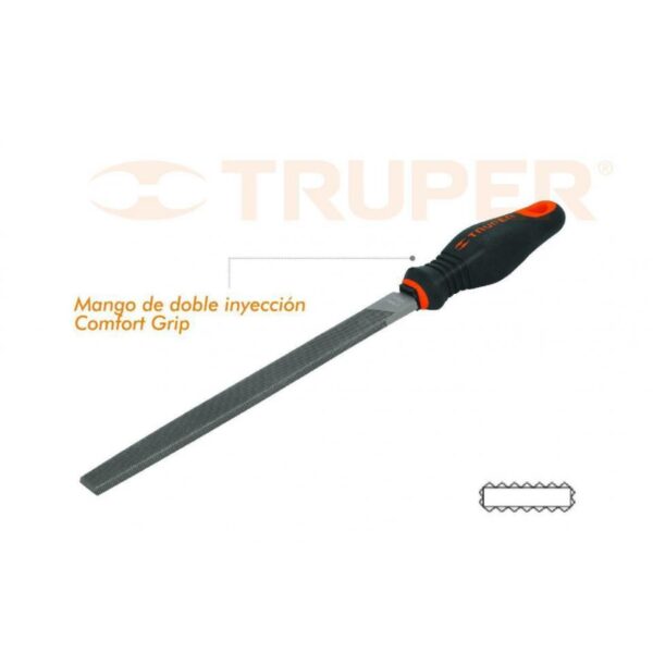 TRUPER LIMA PLANA 15cm-MANGO CONFORT GRIP