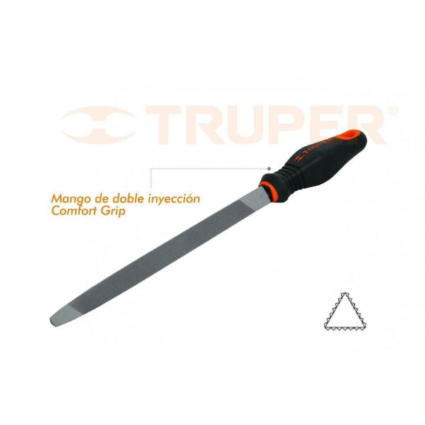 TRUPER LIMA TRIANGULAR 15cm-MANGO CONFORT GRIP