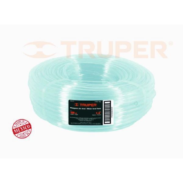 TRUPER MANGUERA NIVEL 5/16'X1MM TRANSP  100