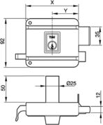 YALE CERRADURA 1250-80DHP