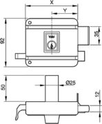 YALE CERRADURA 1250-80IHP