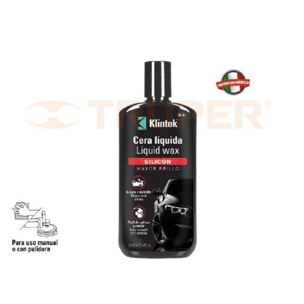 KLINTEK CERA LIQUIDA AUTO CON SILICON 473ml