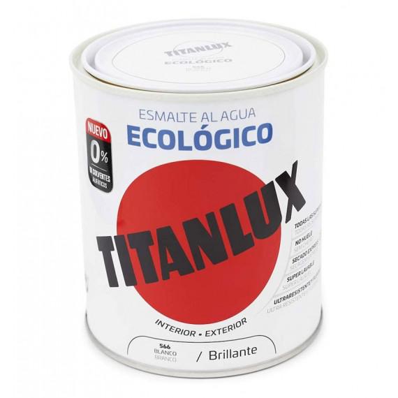 ESMALTE ECOLÓGICO BRILLANTE BLANCO 750ML TITAN