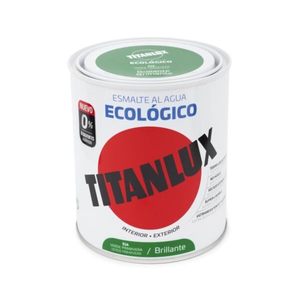 ESMALTE ECOLÓGICO SATIN  VERDE PRIM 750ML - TITAN