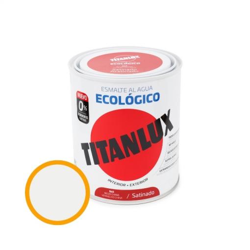 ESMALTE ECOLÓGICO SATINADO BLANCO 750ML - TITAN