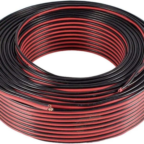 CABLE PARALELO AUDIO ROJO  NEGRO 2x1mm