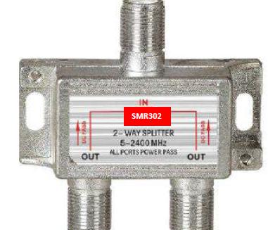 Distribuidor 1E-2 Sal 5-2500 Mhz TV