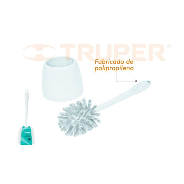 KLINTEK CEPILLO W C  CON SOPORTE PVC