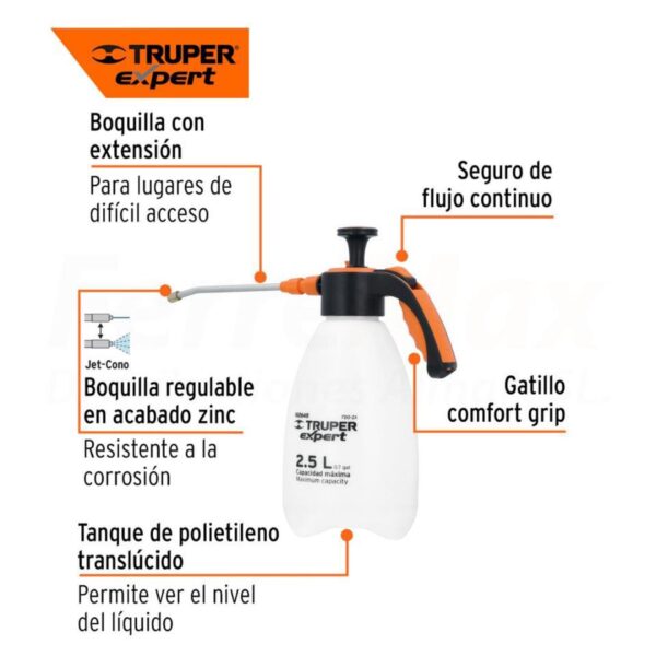 TRUPER EXPERT FUMIGADOR PRESION 2 5LPROFESIONAL