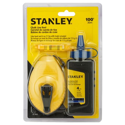 KIT TIRALINEA DE TIZA 30GR CON NIVEL STANLEY