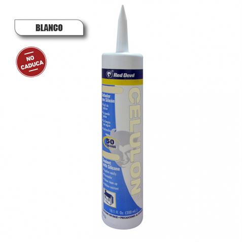 SELLADOR SILICONA COLOR BLANCO CELULON 300 ML