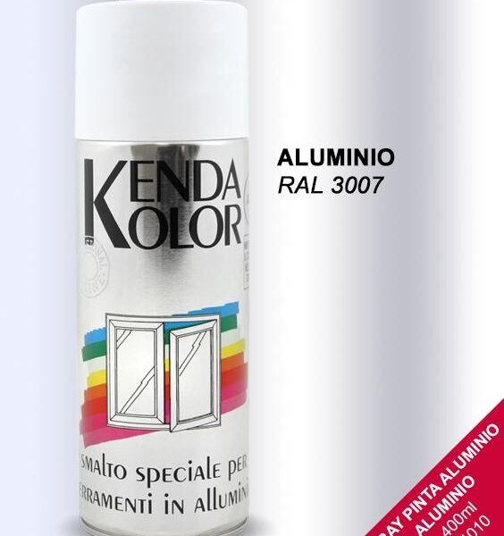 SPRAY PINTA ALUMINIO COLOR ALUMINIO MATE KENDA SIN